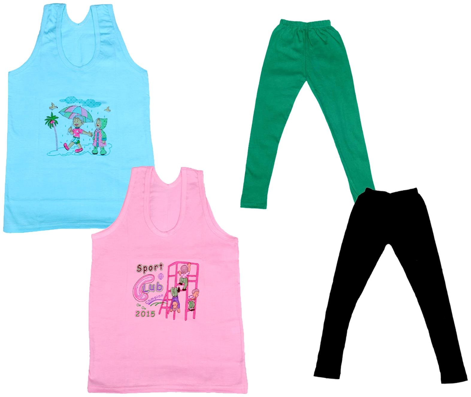 

Kavya Girl Cotton Top Bottom Set - Multi