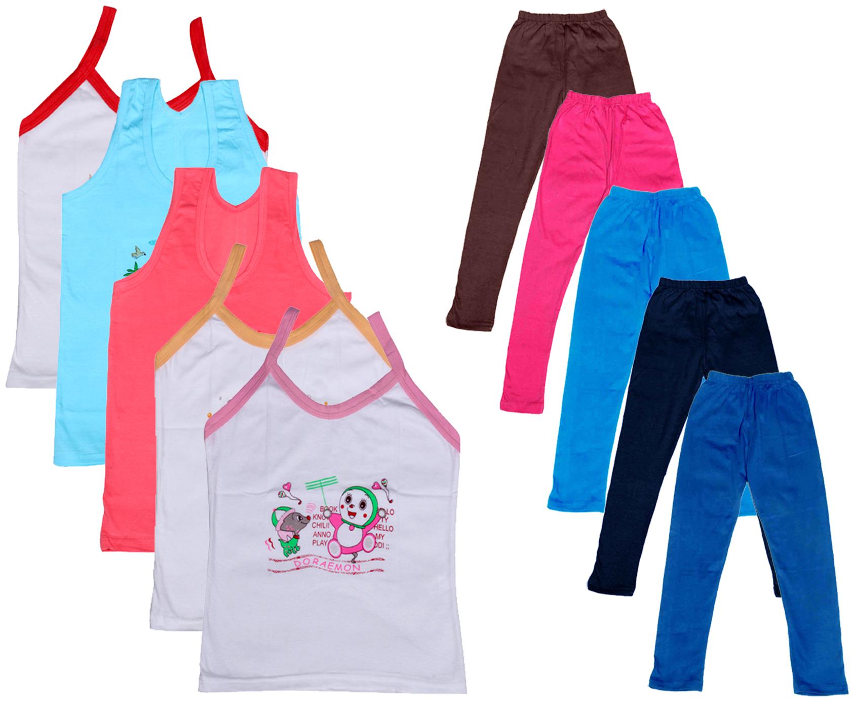 

Kavya Girl Cotton Top Bottom Set - Multi