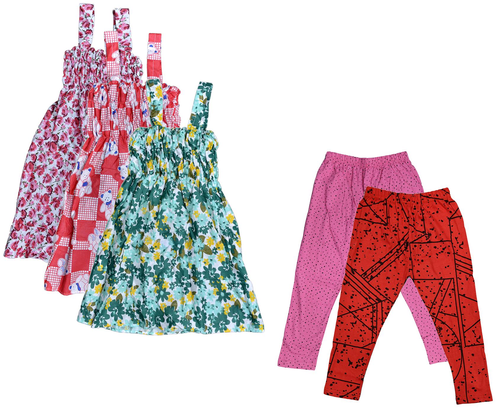 

Kavya Girl Cotton Top Bottom Set - Multi