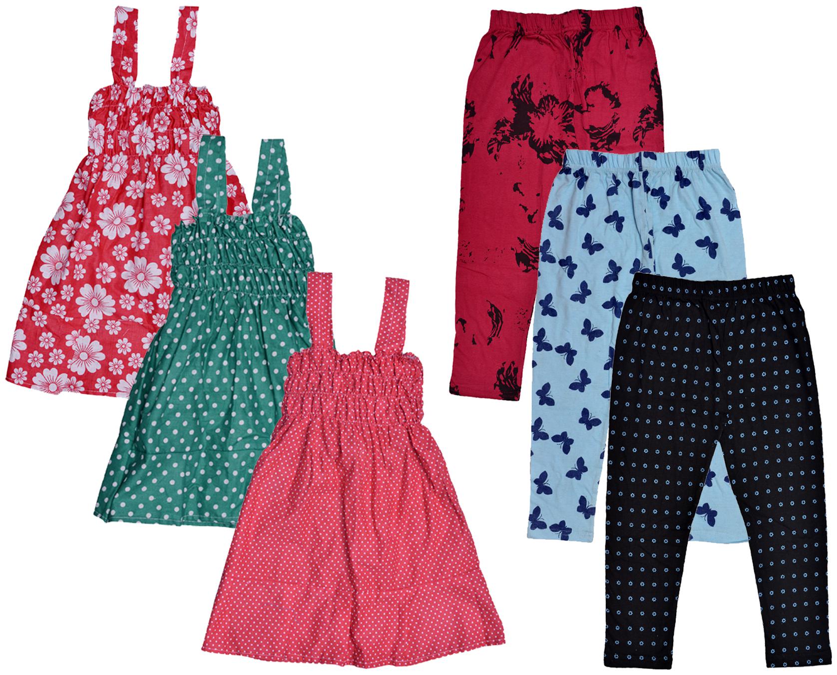 

Kavya Girl Cotton Top Bottom Set - Multi