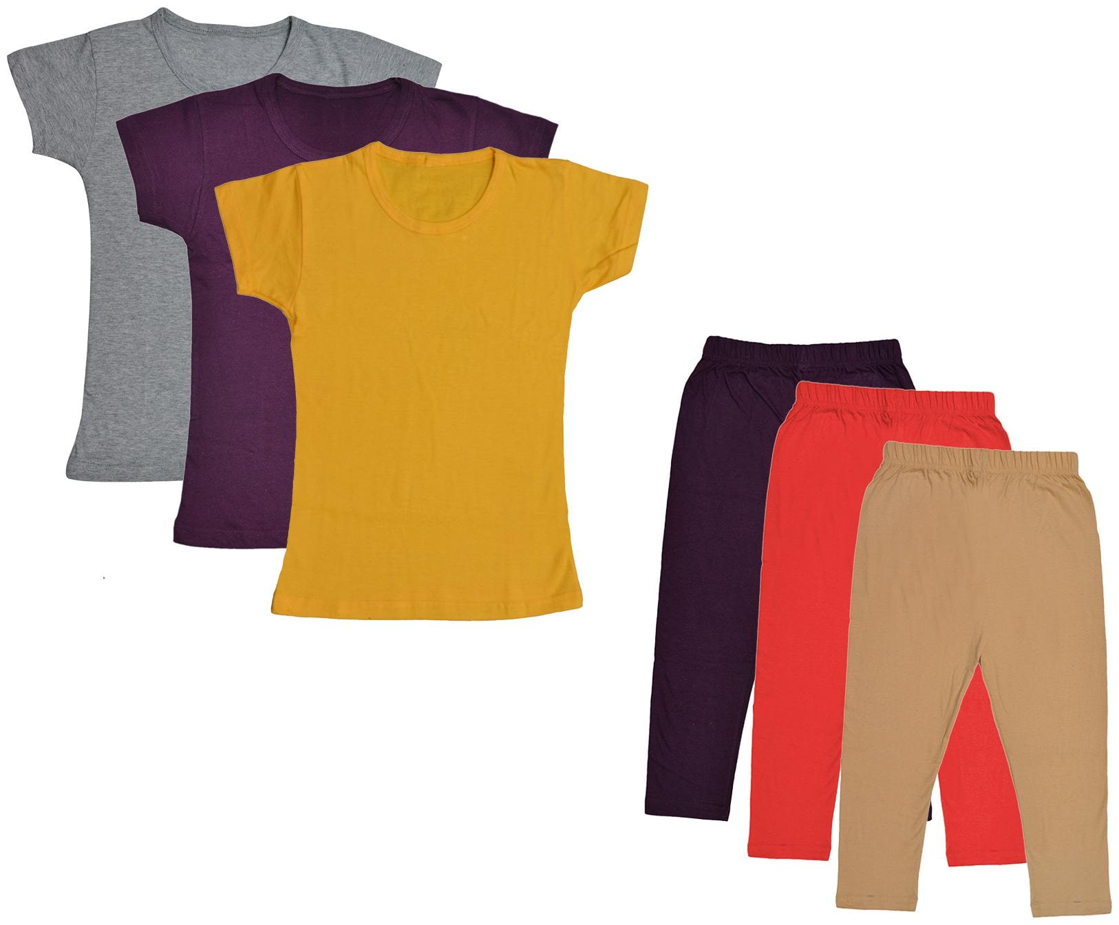 

Kavya Girl Cotton Top Bottom Set - Multi