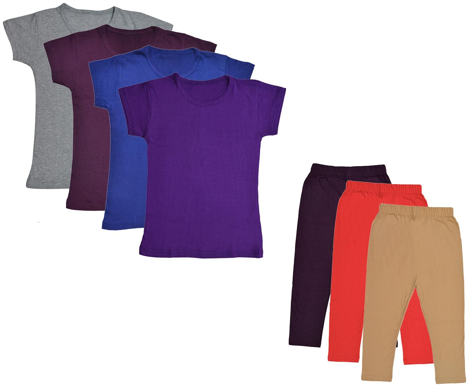 

Kavya Girl Cotton Top Bottom Set - Multi