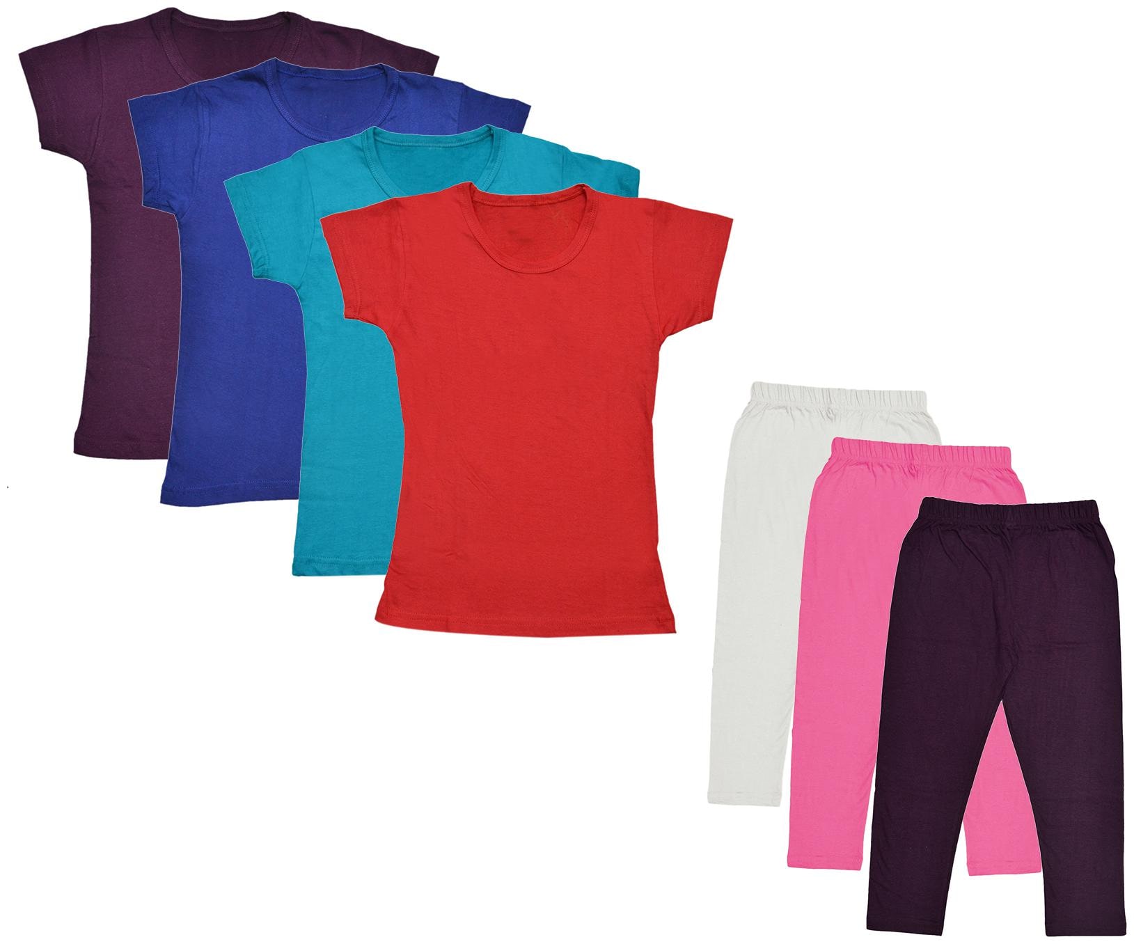 

Kavya Girl Cotton Top Bottom Set - Multi