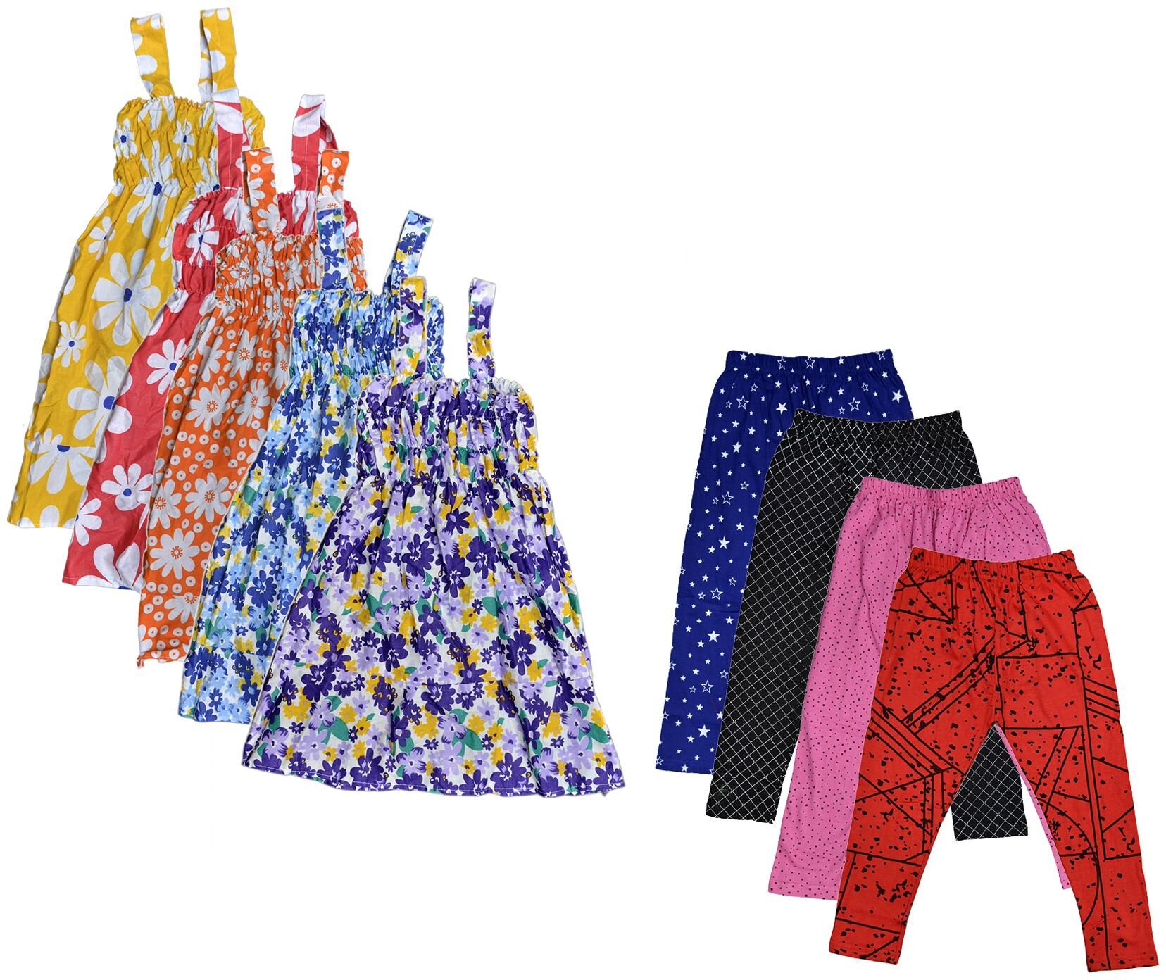 

Kavya Girl Cotton Top Bottom Set - Multi