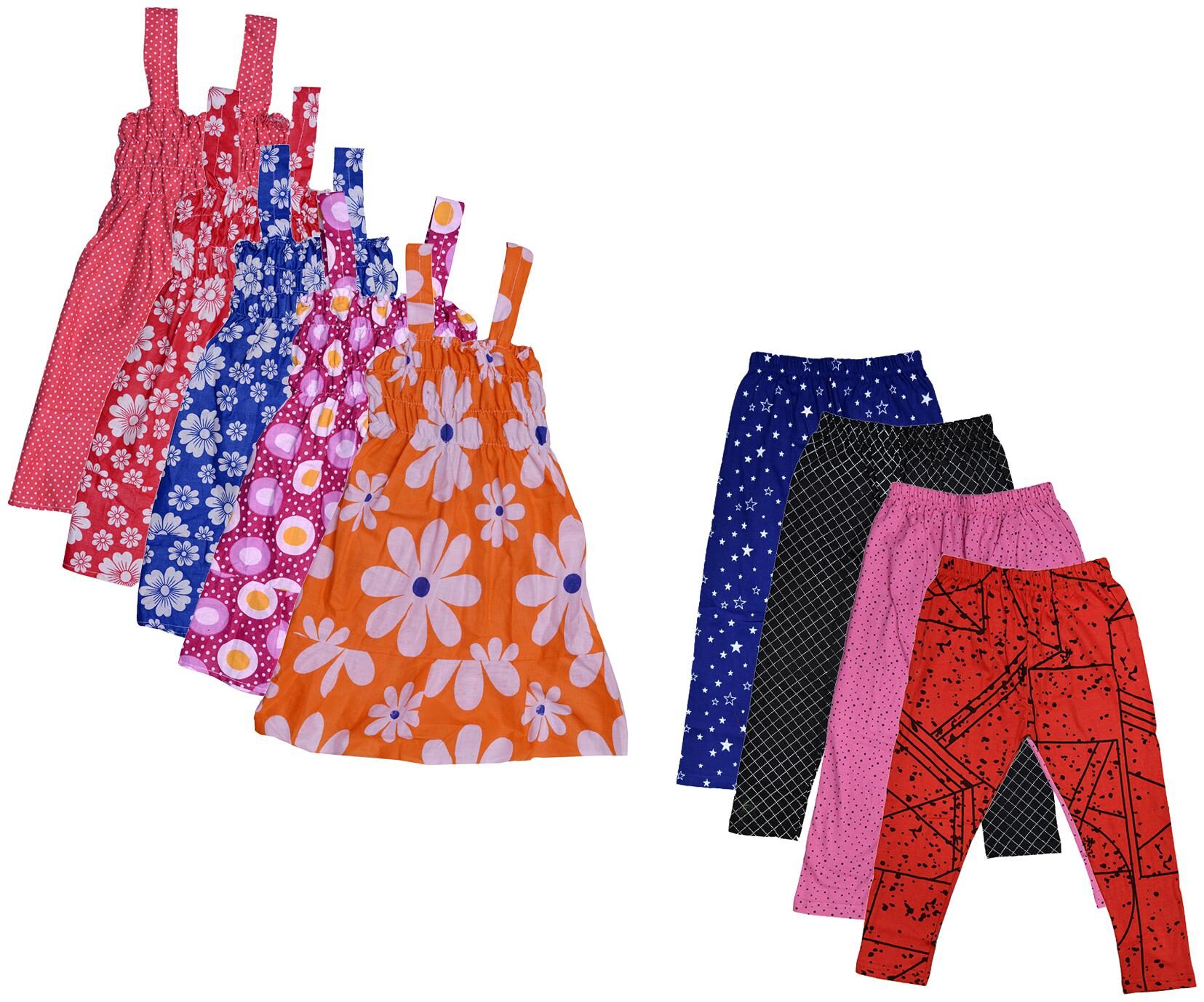 

Kavya Girl Cotton Top Bottom Set - Multi