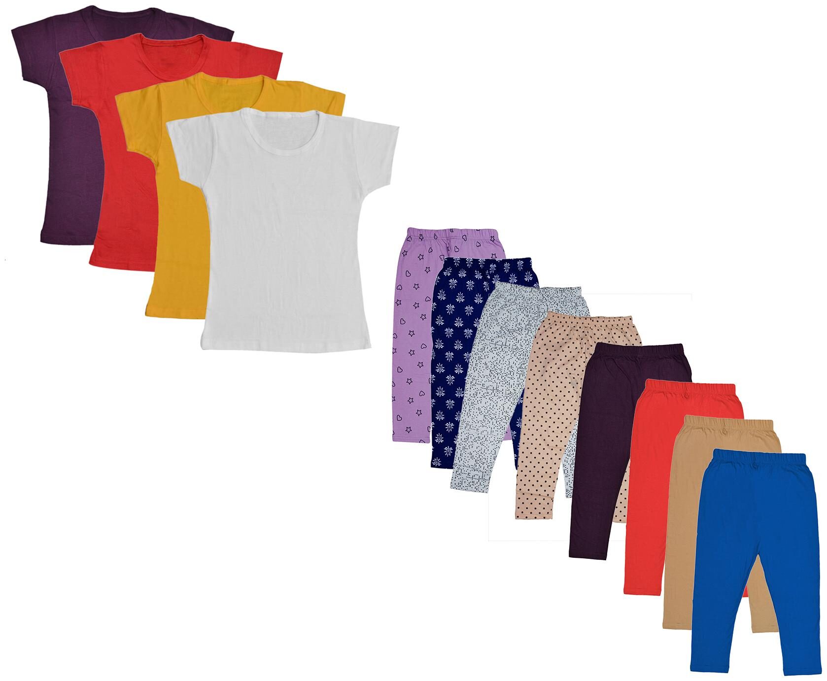 

Kavya Girl Cotton Top Bottom Set - Multi