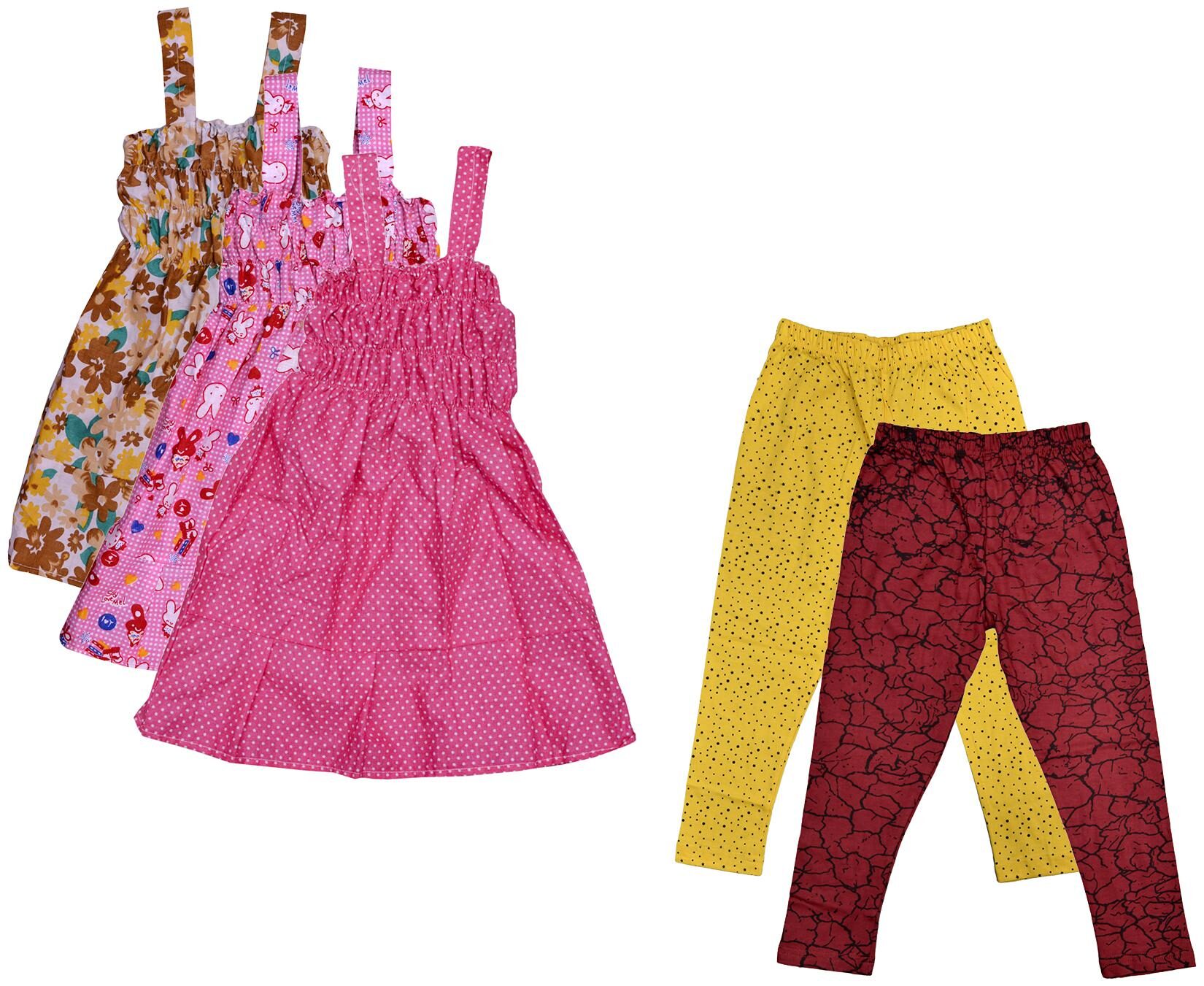 

Kavya Girl Cotton Top Bottom Set - Multi