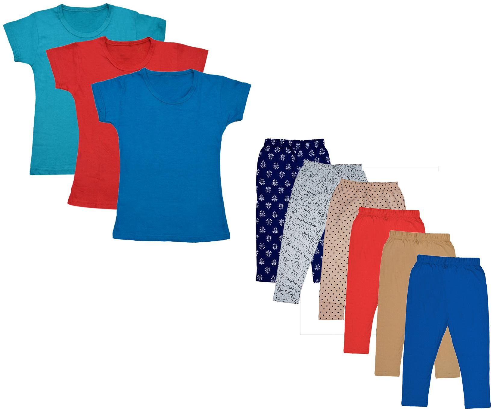 

Kavya Girl Cotton Top Bottom Set - Multi