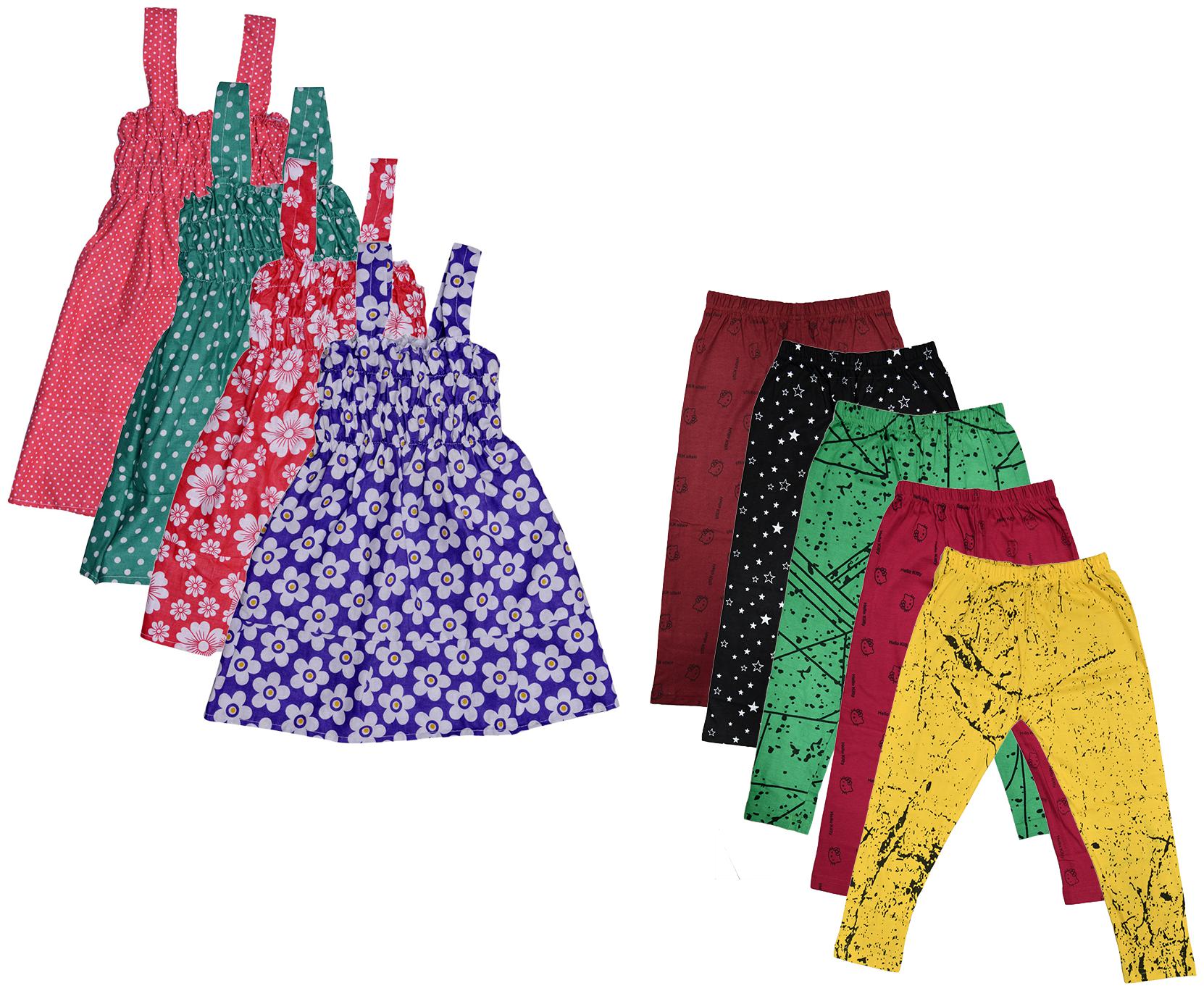 

Kavya Girl Cotton Top Bottom Set - Multi