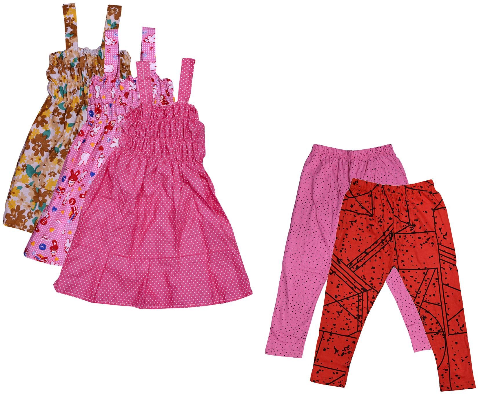 

Kavya Girl Cotton Top Bottom Set - Multi