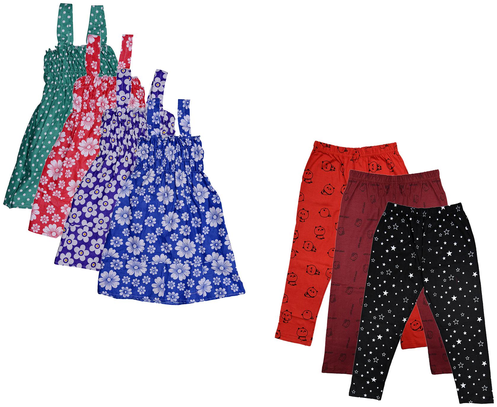 

Kavya Girl Cotton Top Bottom Set - Multi