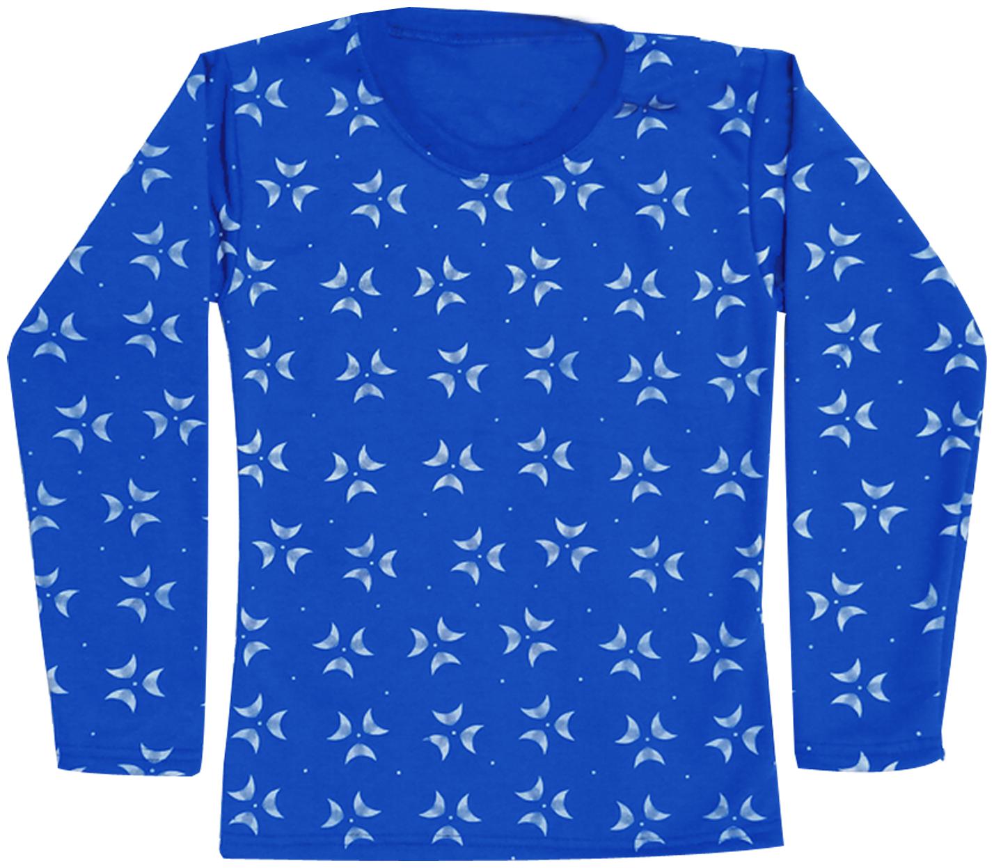 

Kavya Girl Wool Printed T shirt - Blue