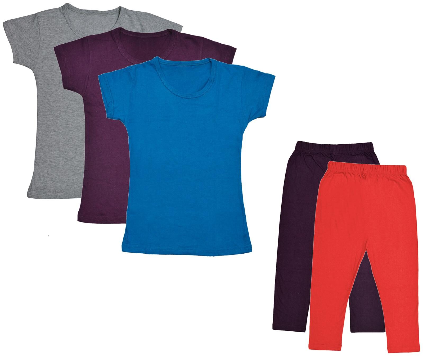 

Kavya Girl Cotton Top Bottom Set - Multi