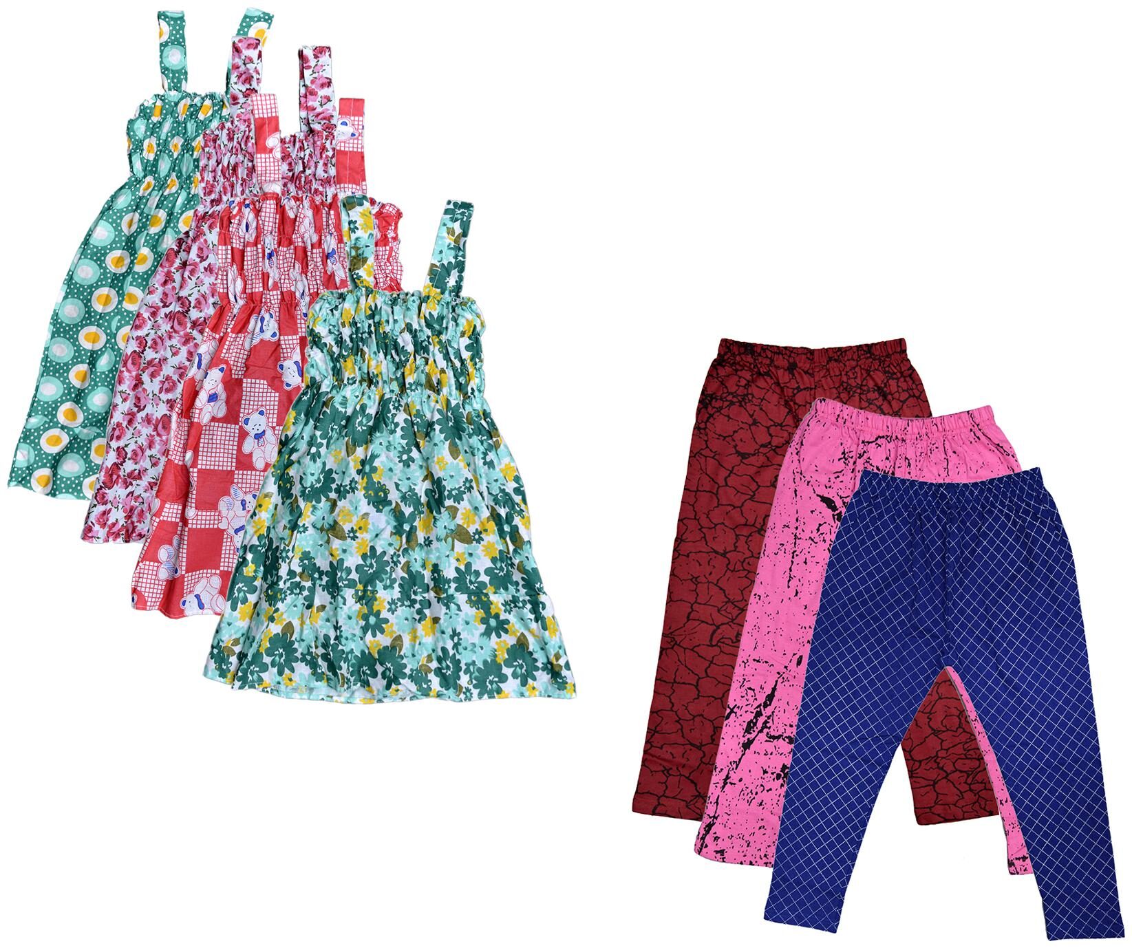 

Kavya Girl Cotton Top Bottom Set - Multi