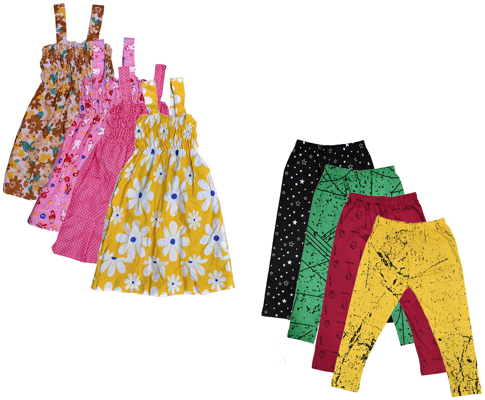 

Kavya Girl Cotton Top Bottom Set - Multi