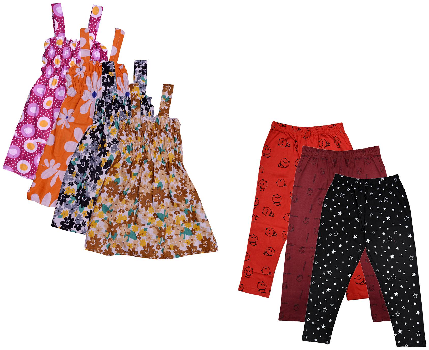 

Kavya Girl Cotton Top Bottom Set - Multi