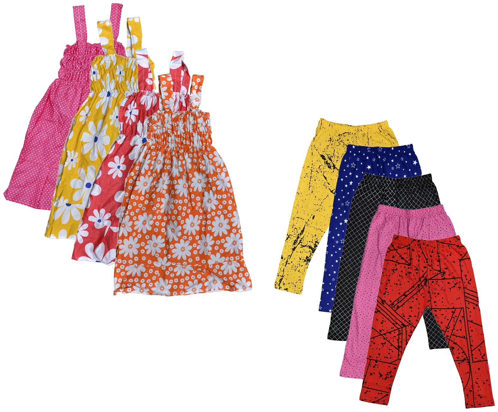 

Kavya Girl Cotton Top Bottom Set - Multi