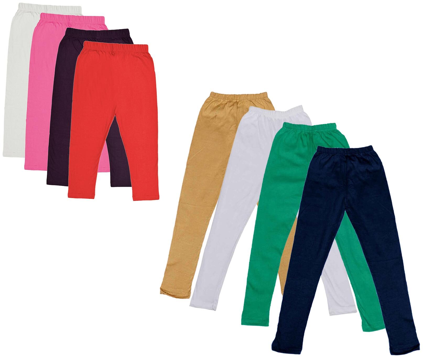 

Kavya Girl Cotton Solid Capri - Multi