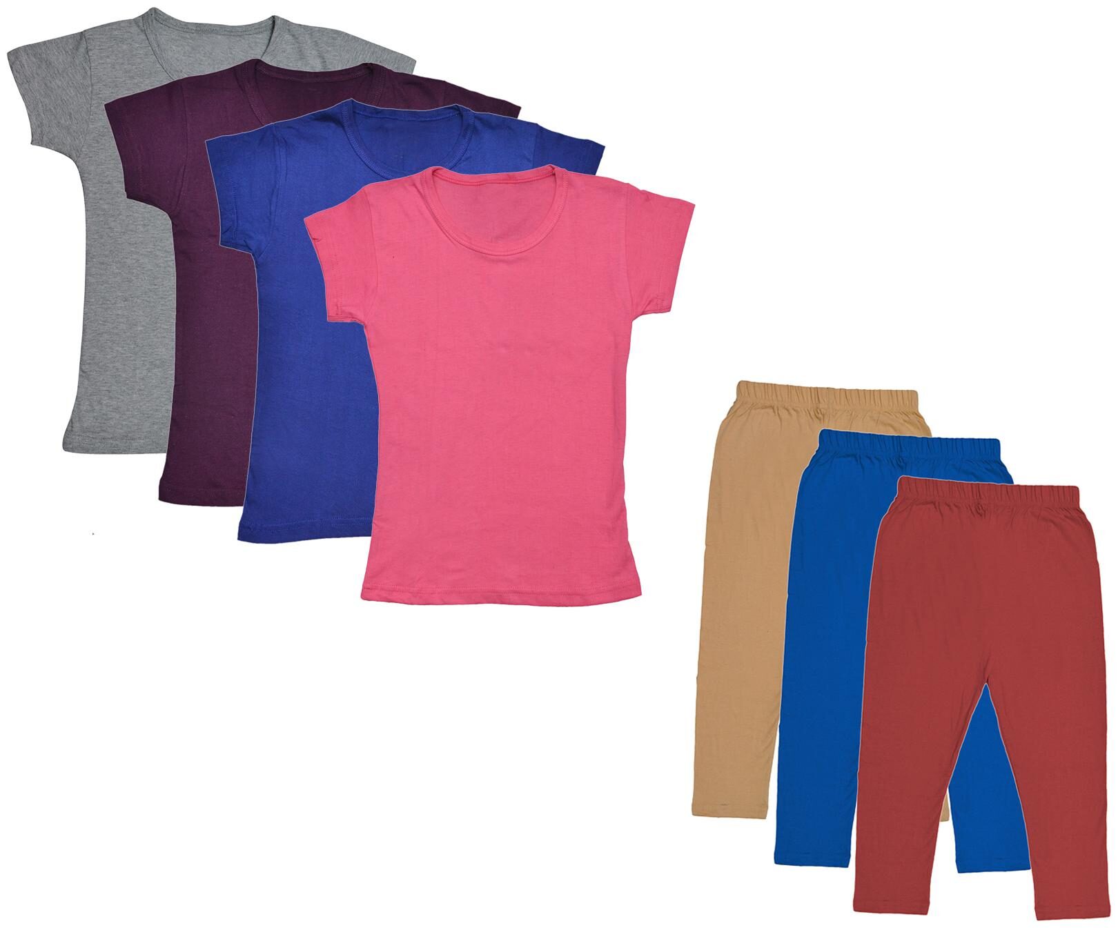 

Kavya Girl Cotton Top Bottom Set - Multi