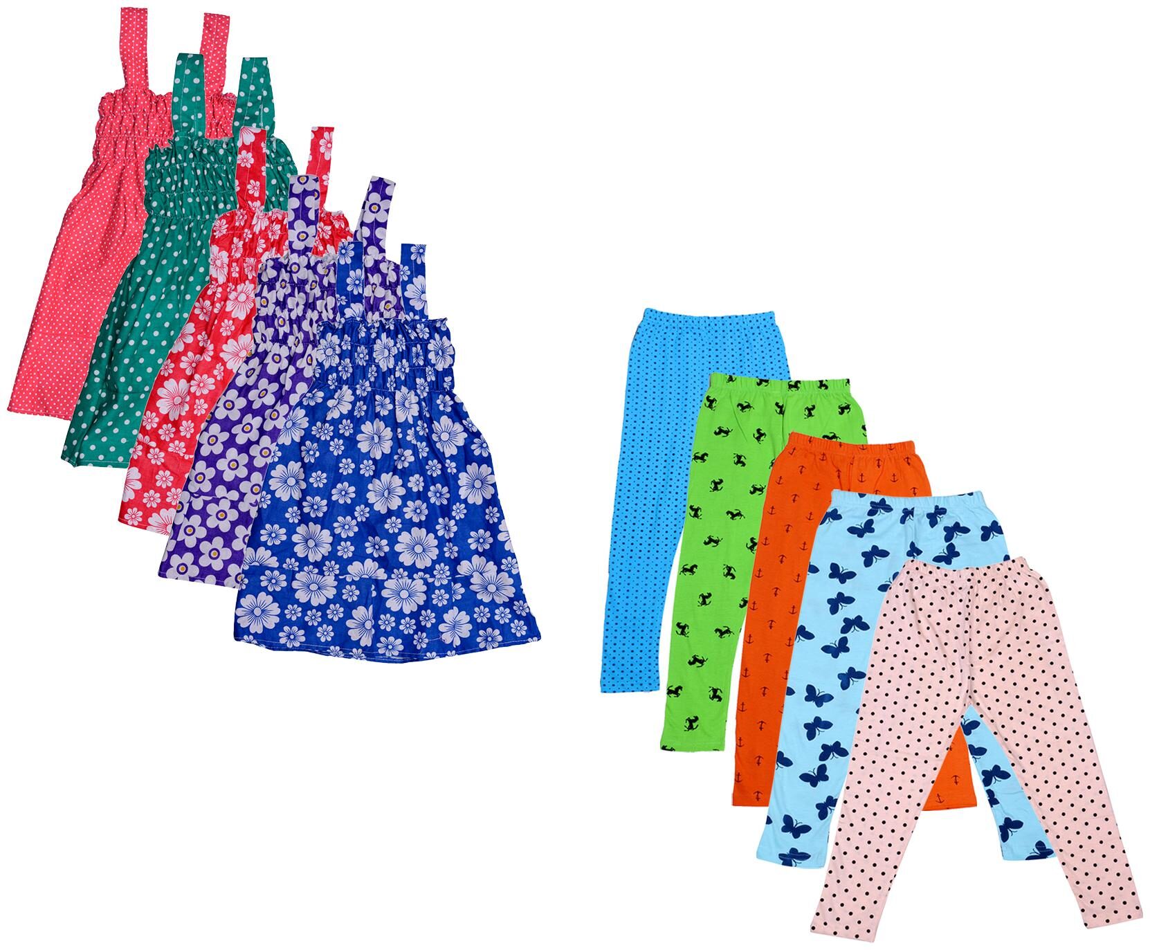 

Kavya Girl Cotton Top Bottom Set - Multi