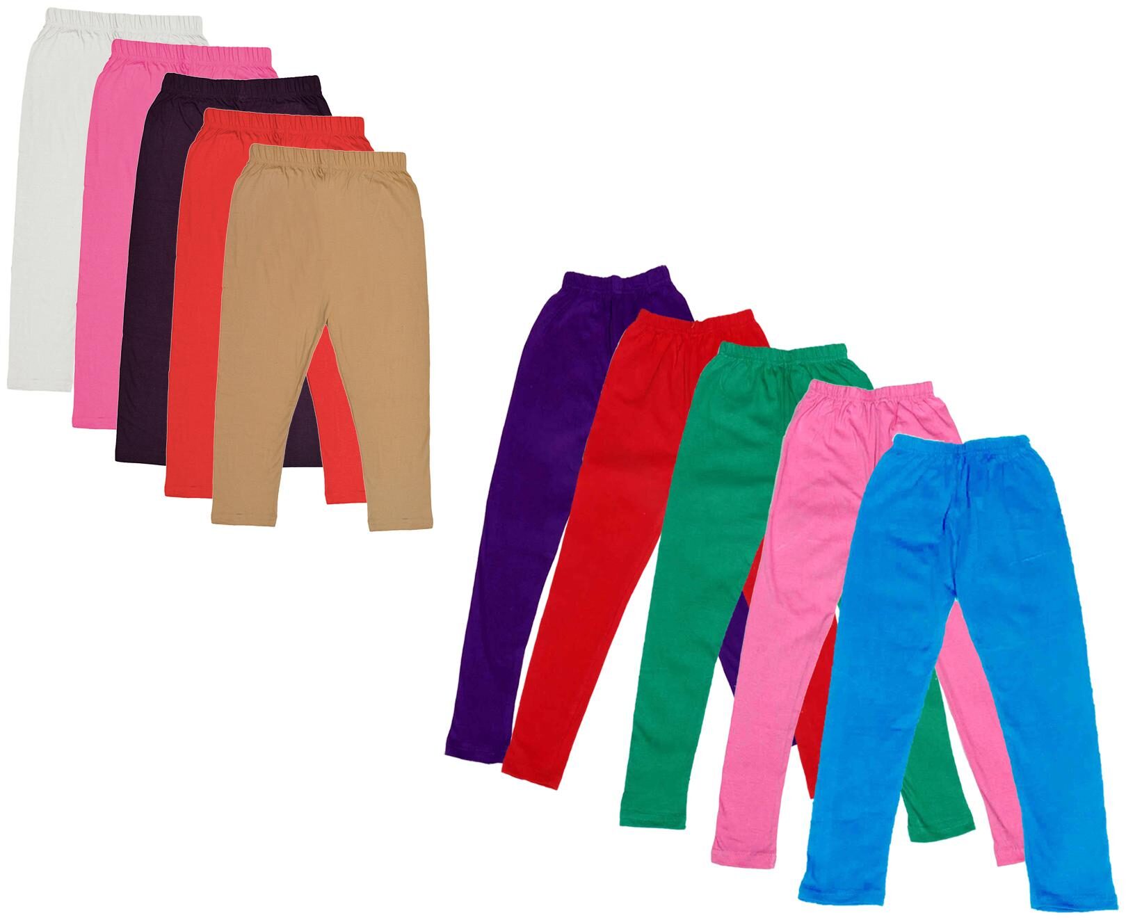 

Kavya Girl Cotton Solid Capri - Multi