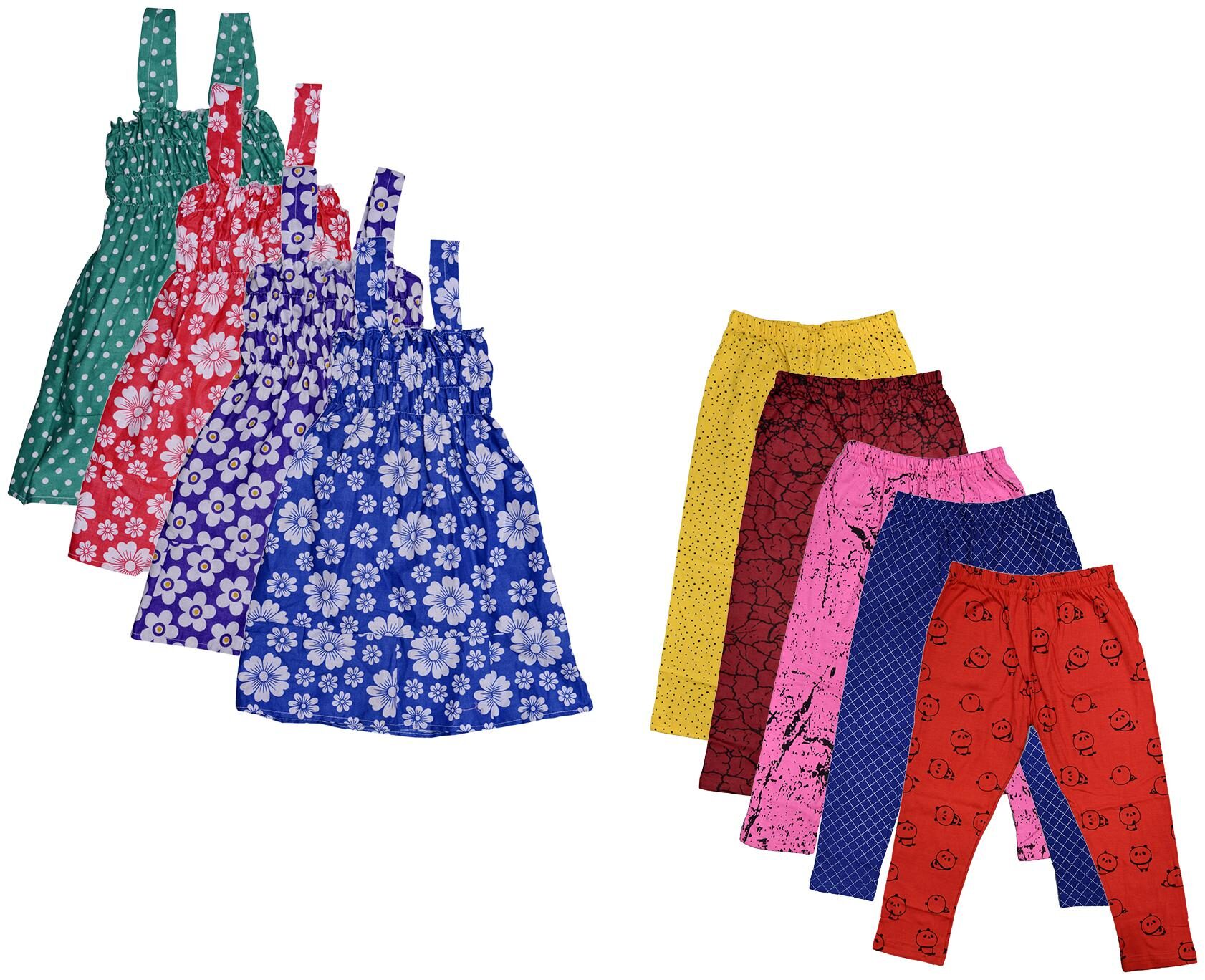 

Kavya Girl Cotton Top Bottom Set - Multi