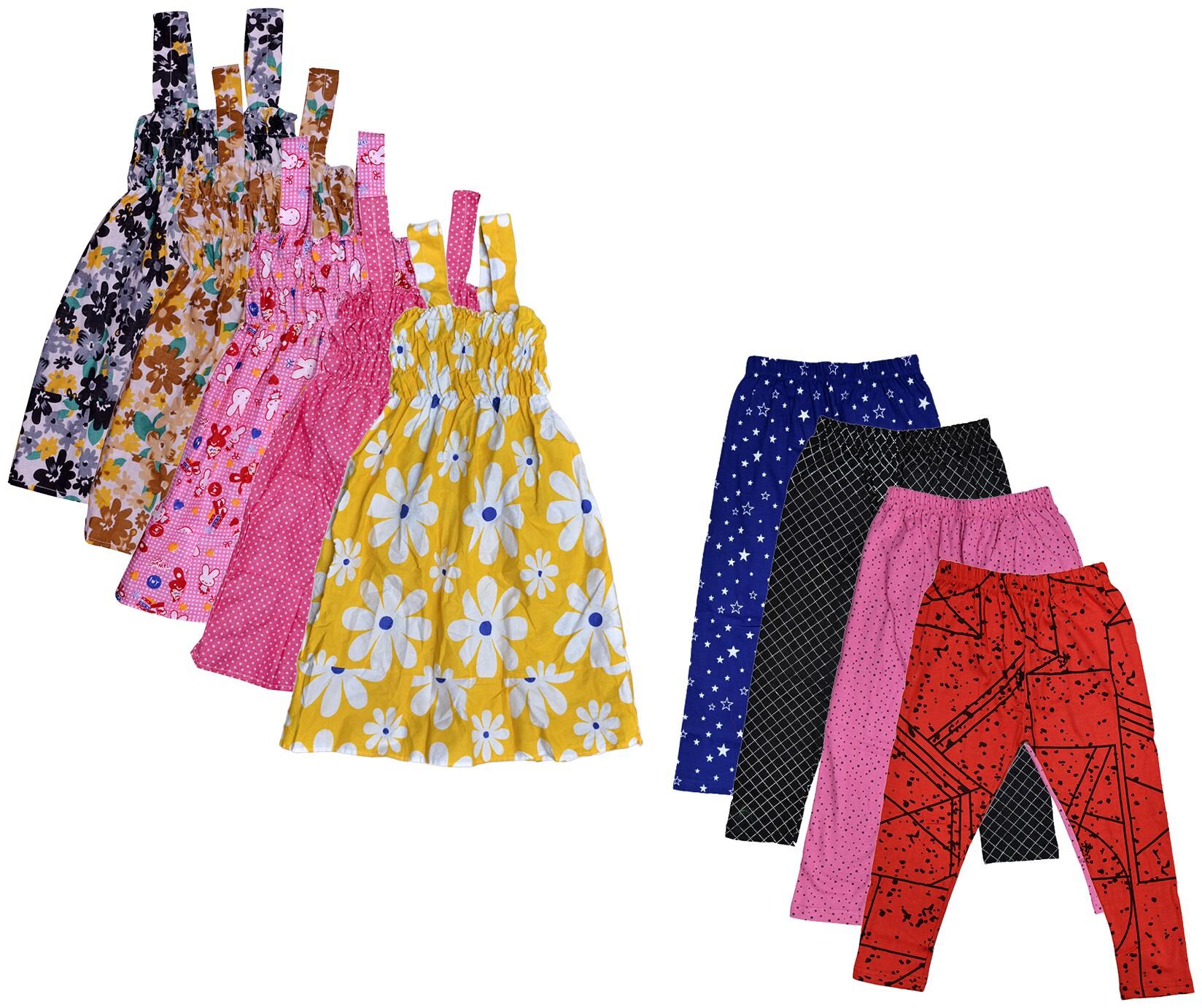 

Kavya Girl Cotton Top Bottom Set - Multi