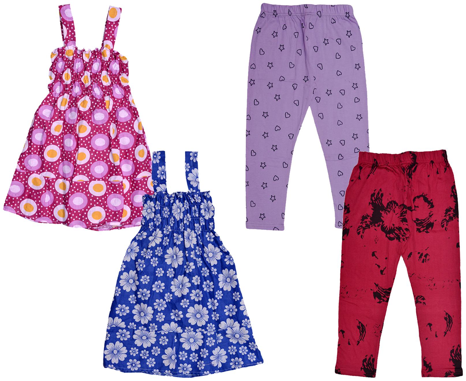

Kavya Girl Cotton Top Bottom Set - Multi