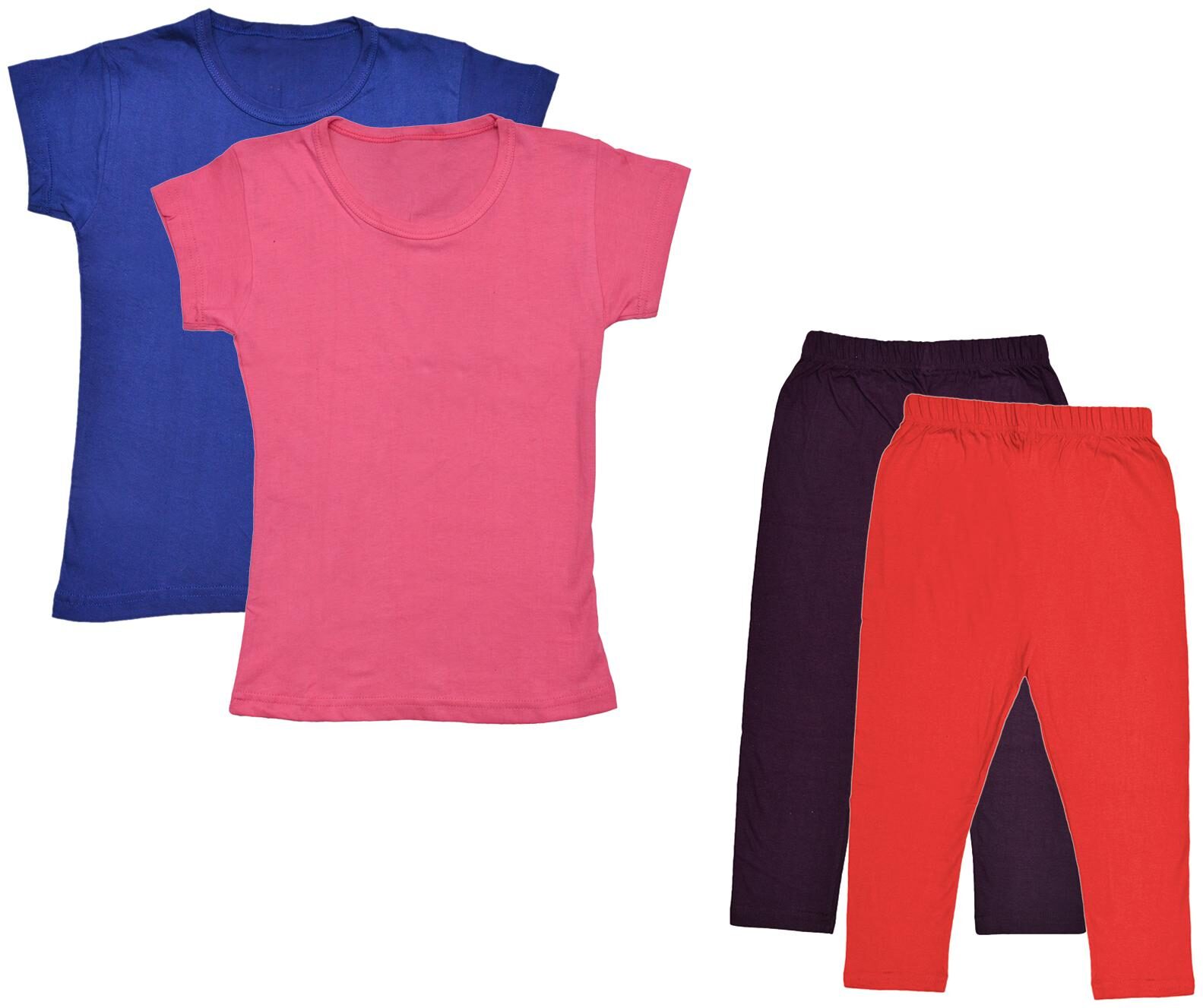 

Kavya Girl Cotton Top Bottom Set - Multi