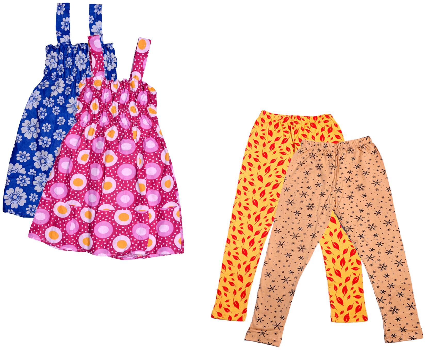 

Kavya Girl Cotton Top Bottom Set - Multi