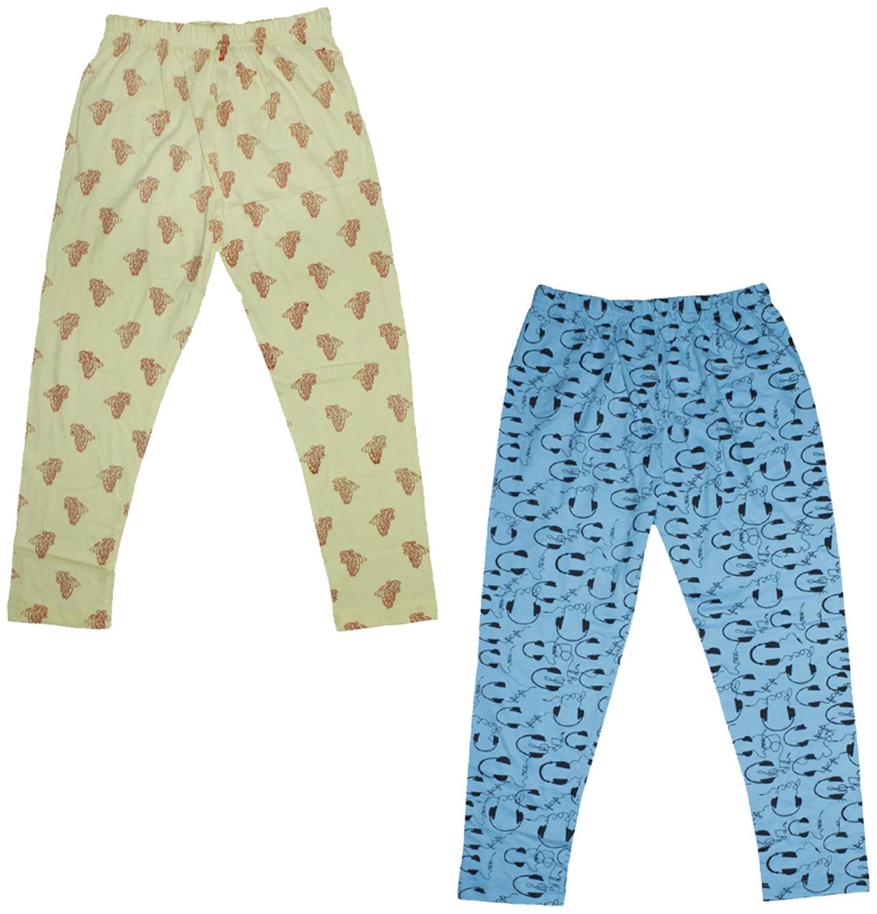 

KAVYA Girls Combo Pack Of Printed Capri Multi (Pack of 2)