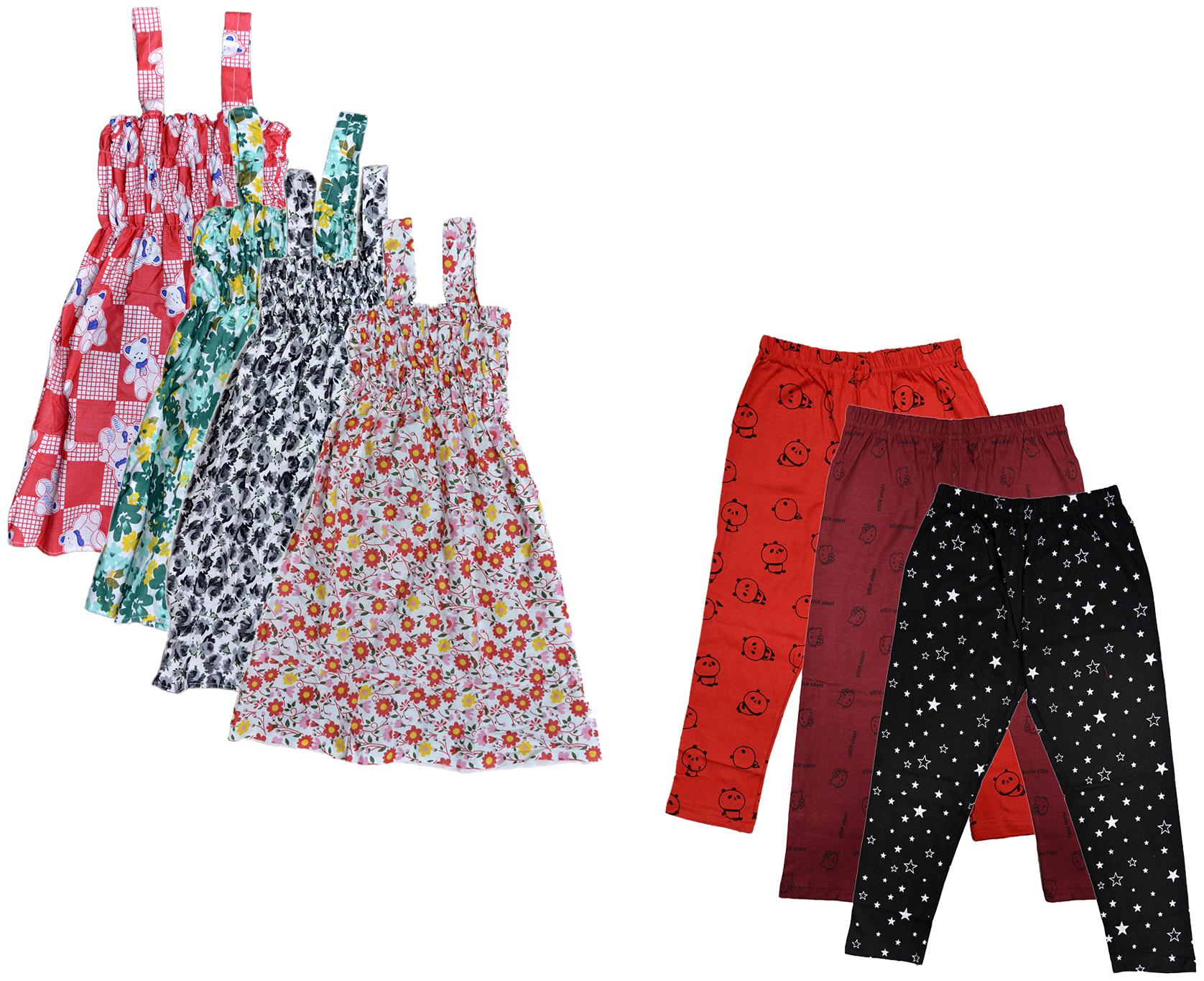 

Kavya Girl Cotton Top Bottom Set - Multi