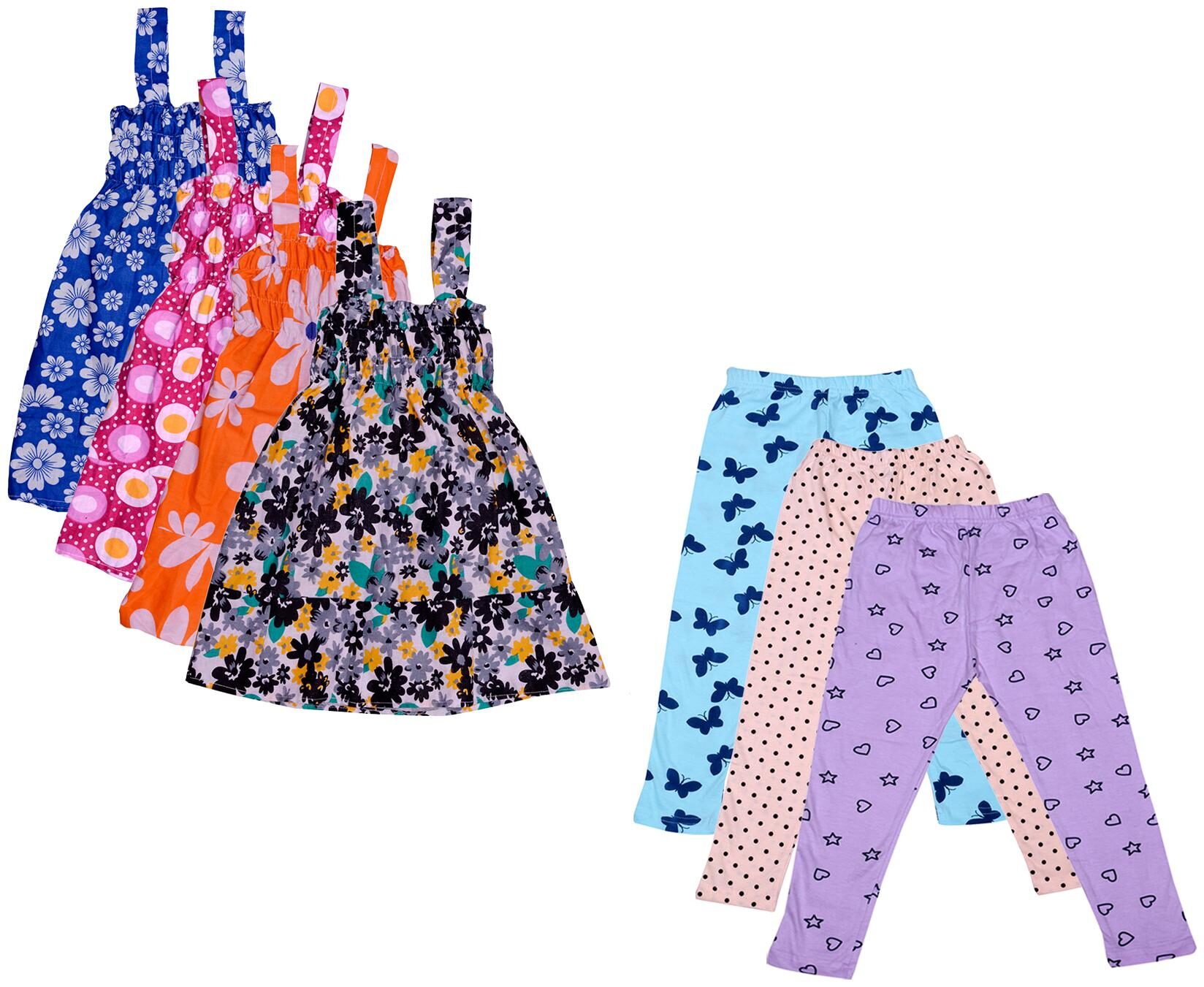 

Kavya Girl Cotton Top Bottom Set - Multi