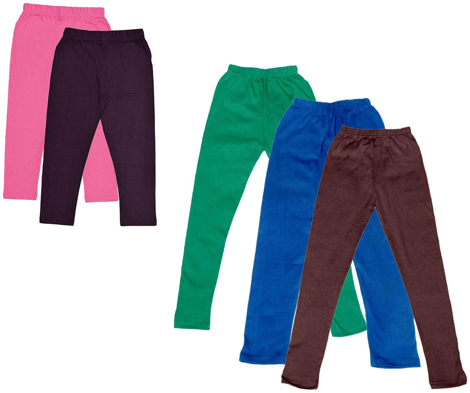 

Kavya Girl Cotton Solid Capri - Multi
