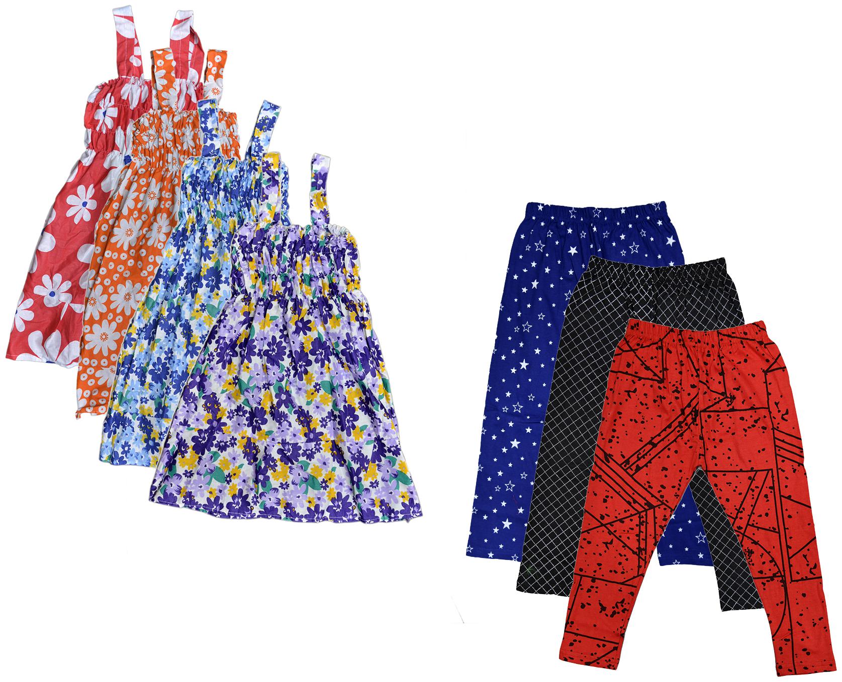 

Kavya Girl Cotton Top Bottom Set - Multi
