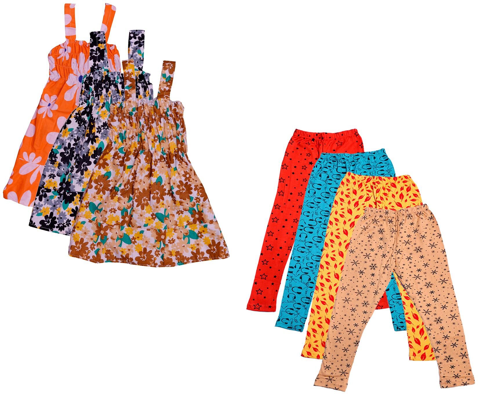 

Kavya Girl Cotton Top Bottom Set - Multi