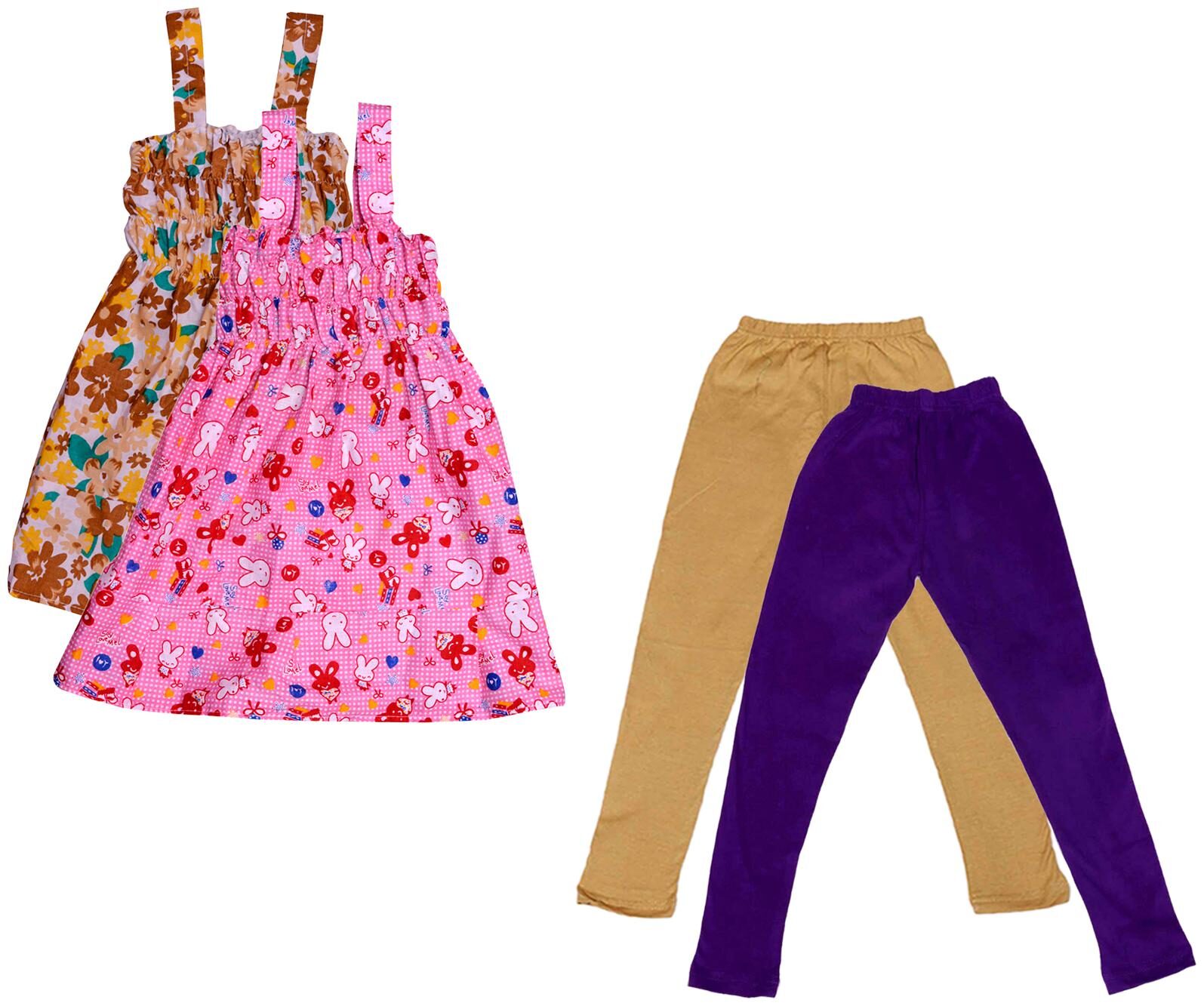 

Kavya Girl Cotton Top Bottom Set - Multi