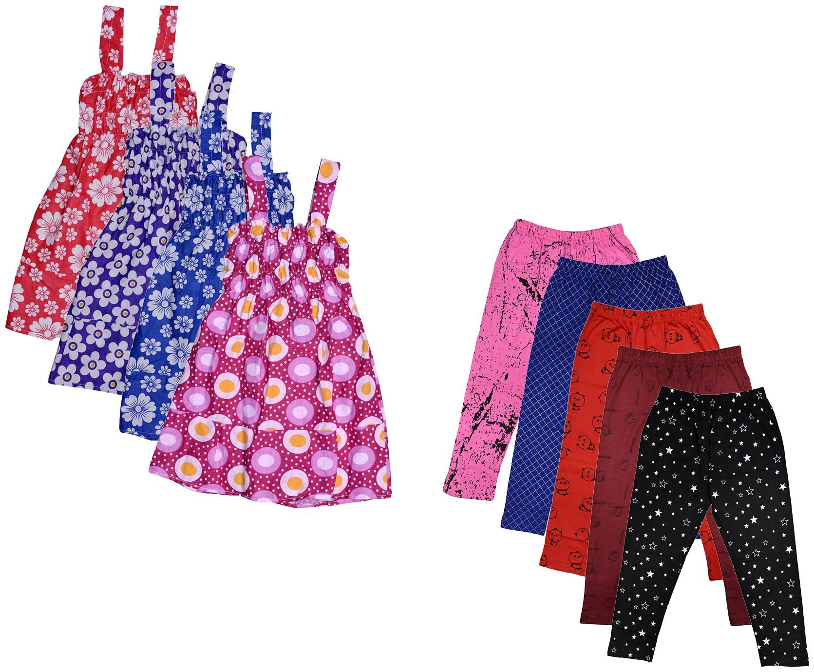 

Kavya Girl Cotton Top Bottom Set - Multi