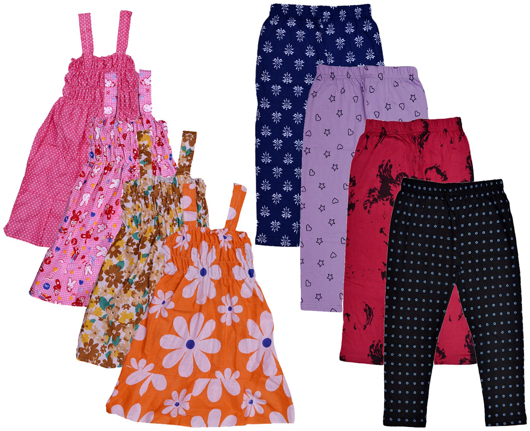 

Kavya Girl Cotton Top Bottom Set - Multi