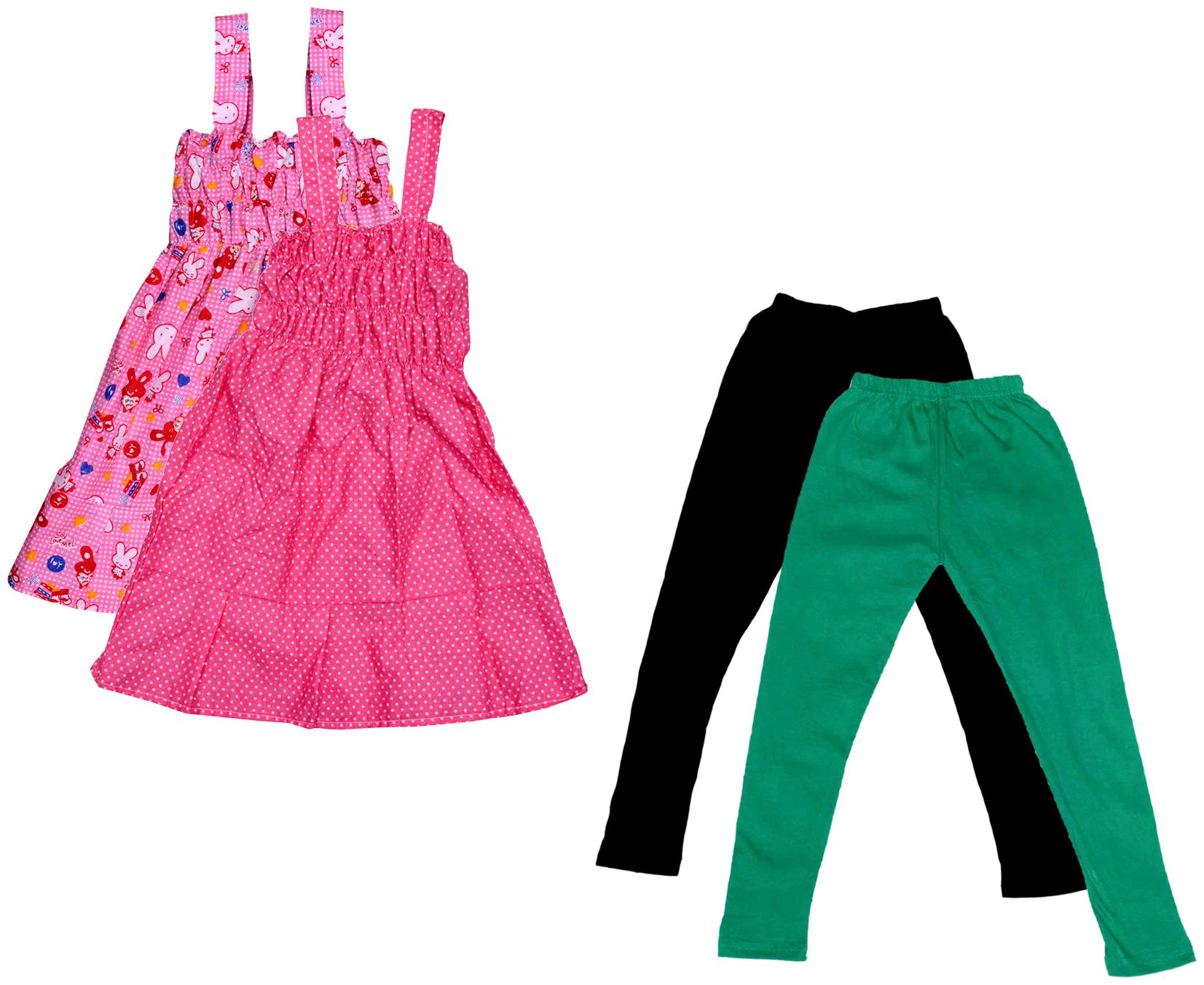 

Kavya Girl Cotton Top Bottom Set - Multi