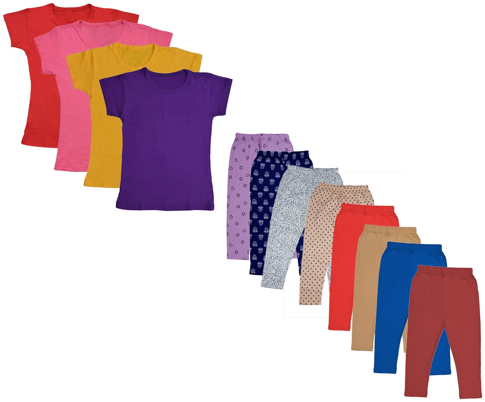 

Kavya Girl Cotton Top Bottom Set - Multi