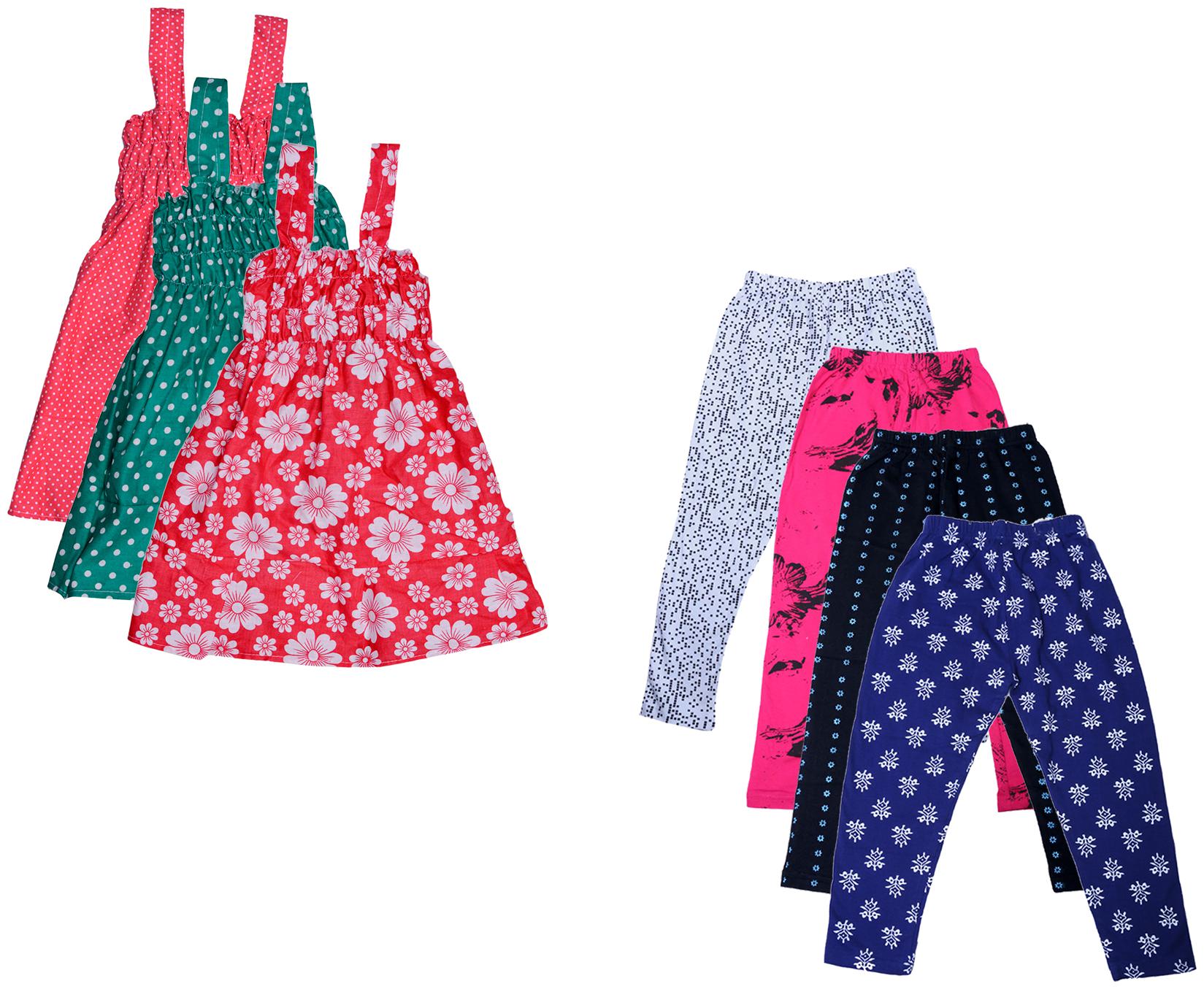 

Kavya Girl Cotton Top Bottom Set - Multi