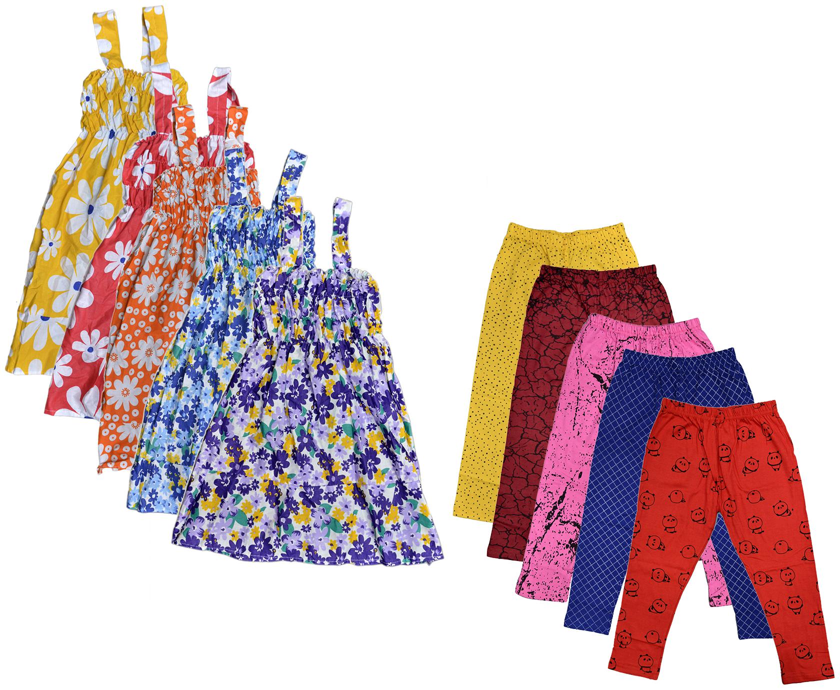 

Kavya Girl Cotton Top Bottom Set - Multi
