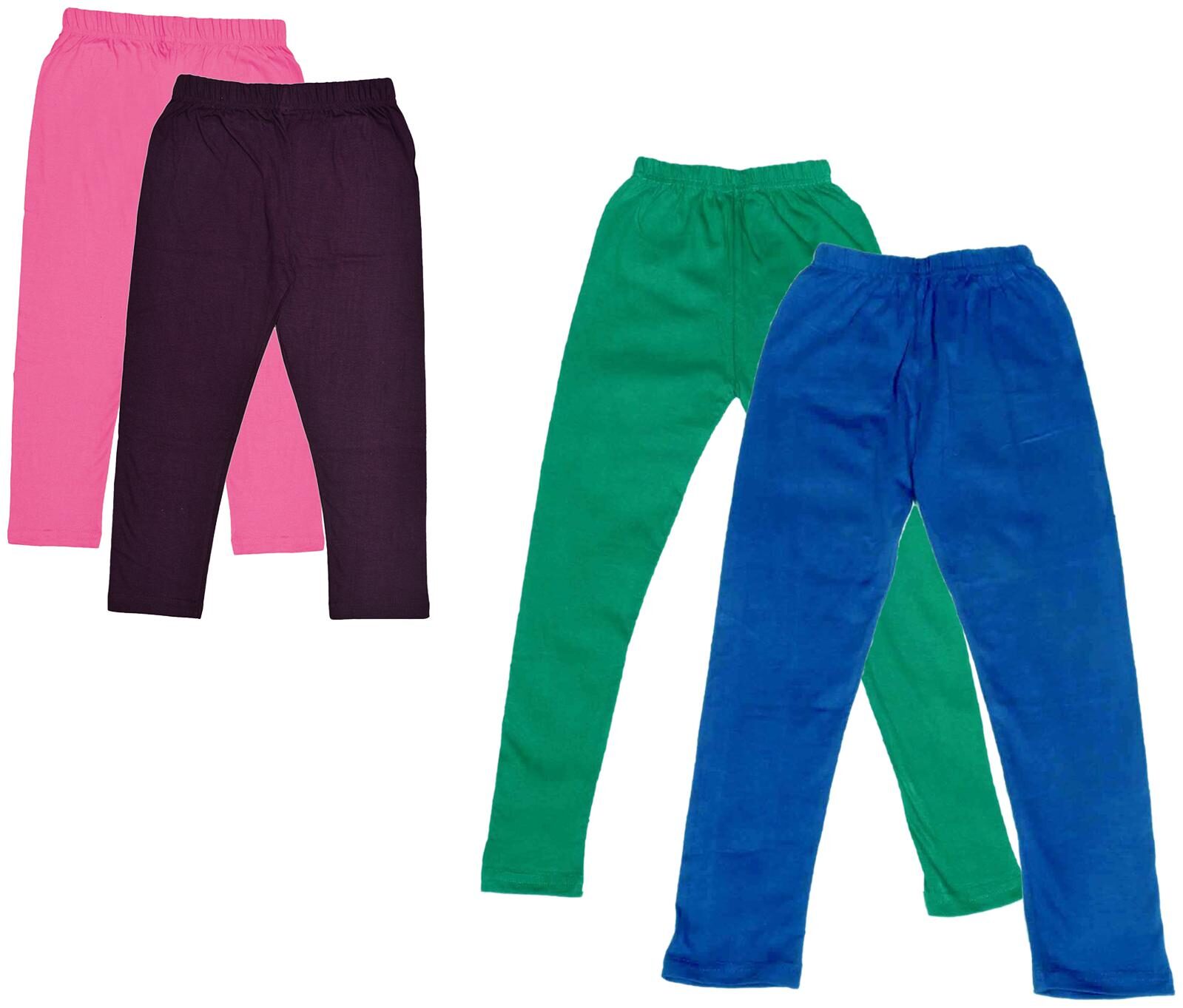 

Kavya Girl Cotton Solid Capri - Multi