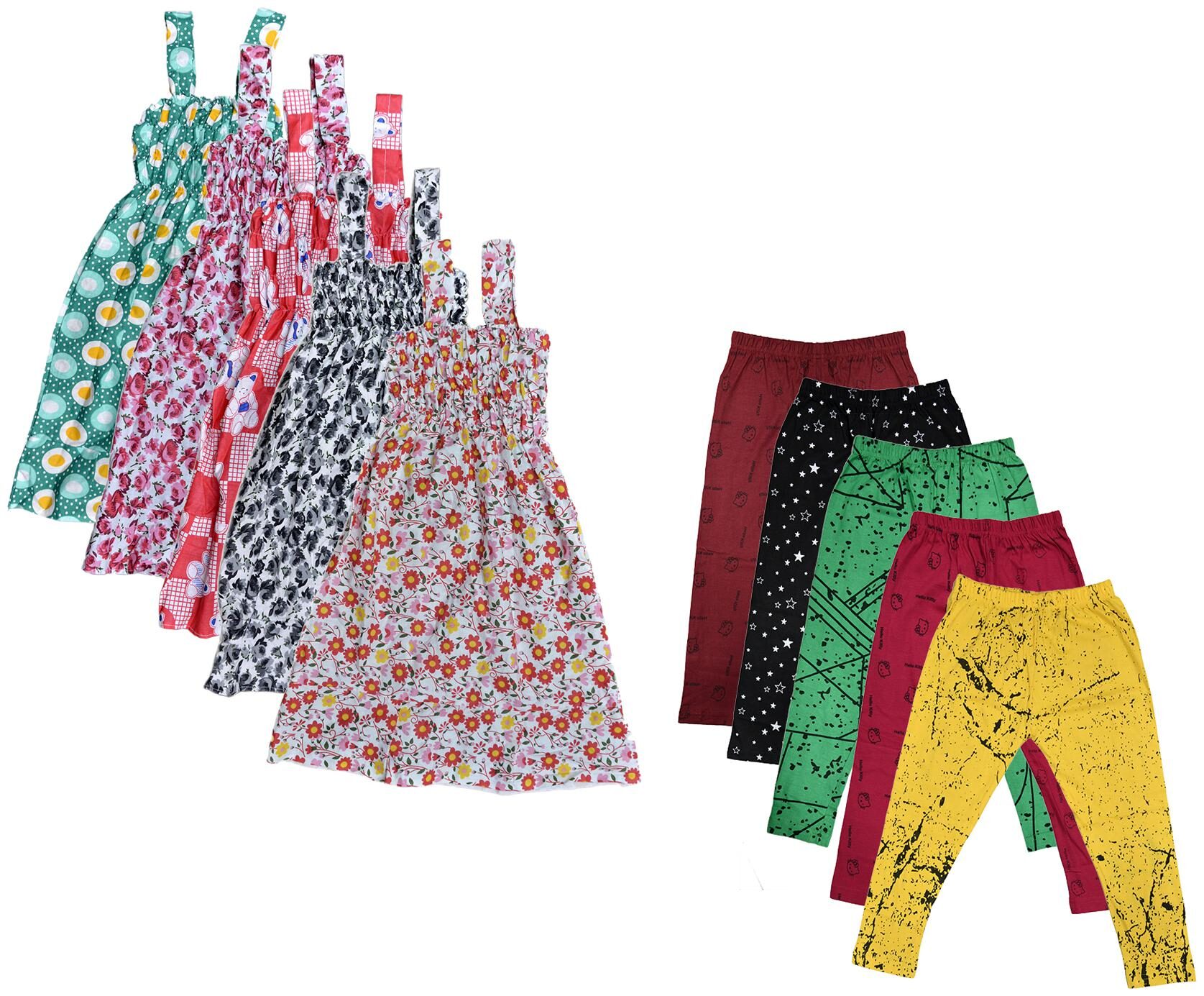 

Kavya Girl Cotton Top Bottom Set - Multi