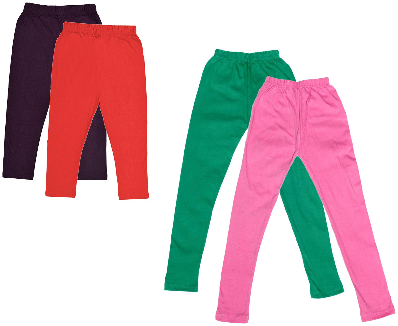 

Kavya Girl Cotton Solid Capri - Multi