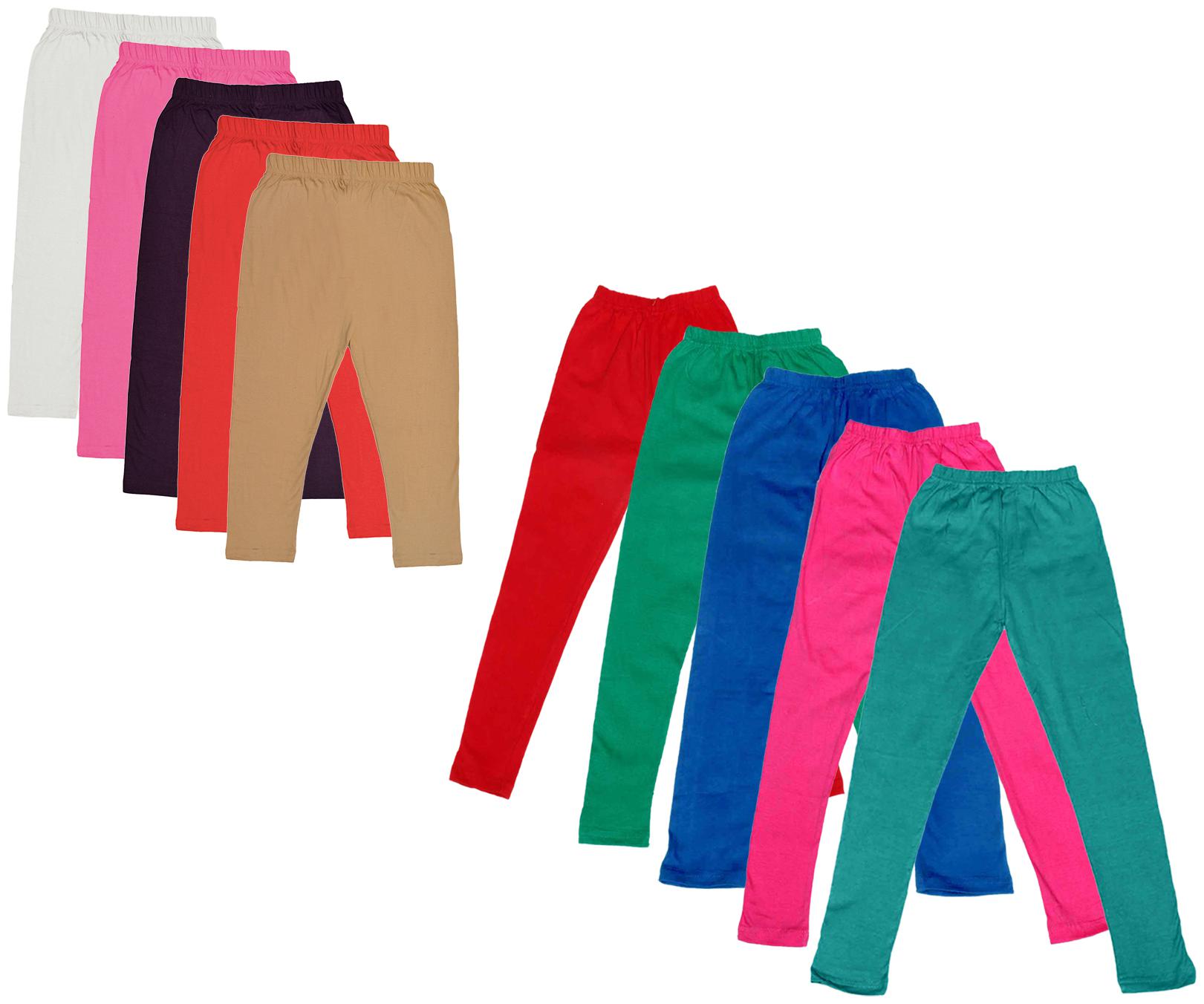 

Kavya Girl Cotton Solid Capri - Multi