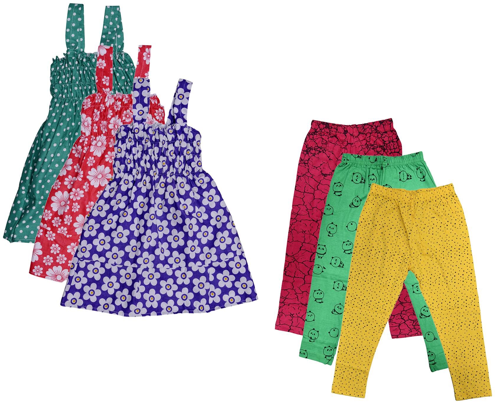 

Kavya Girl Cotton Top Bottom Set - Multi