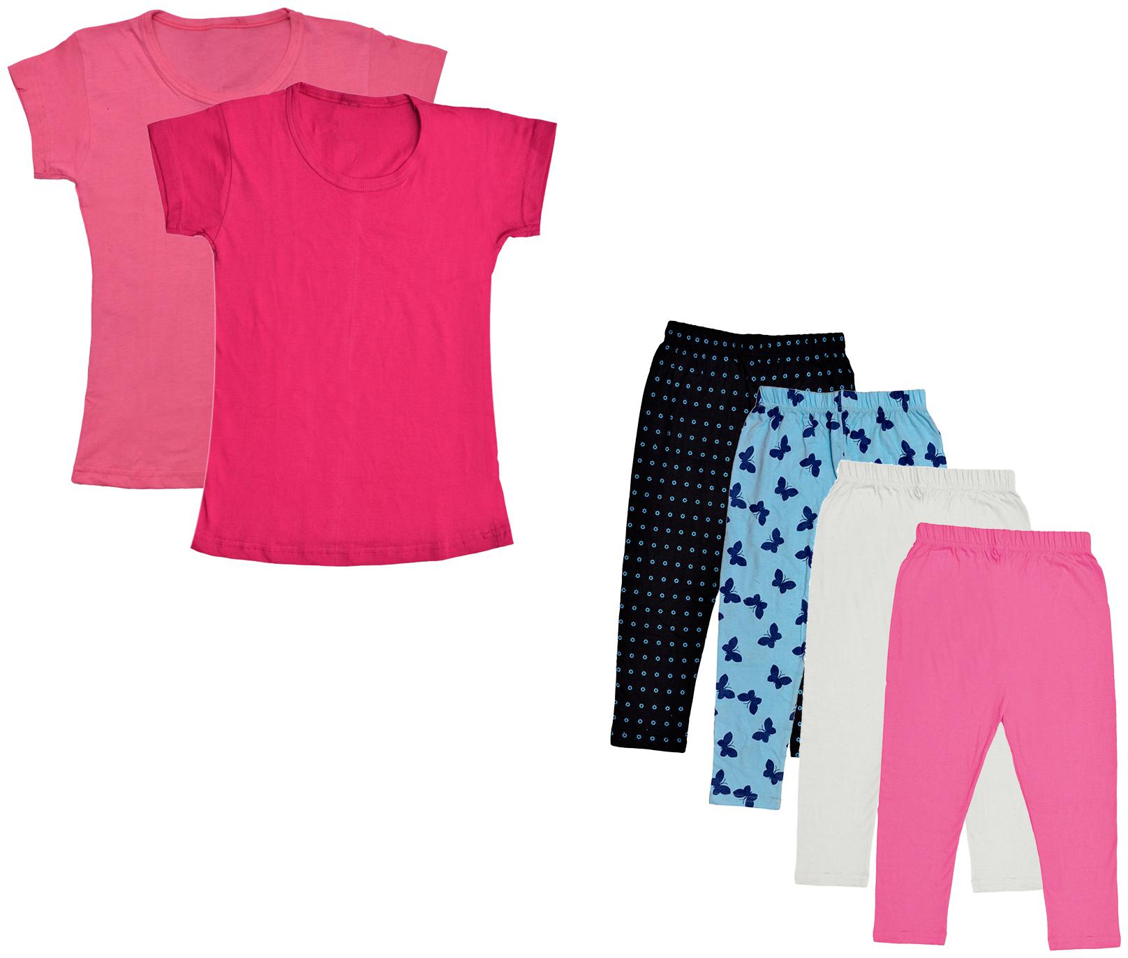 

Kavya Girl Cotton Top Bottom Set - Multi