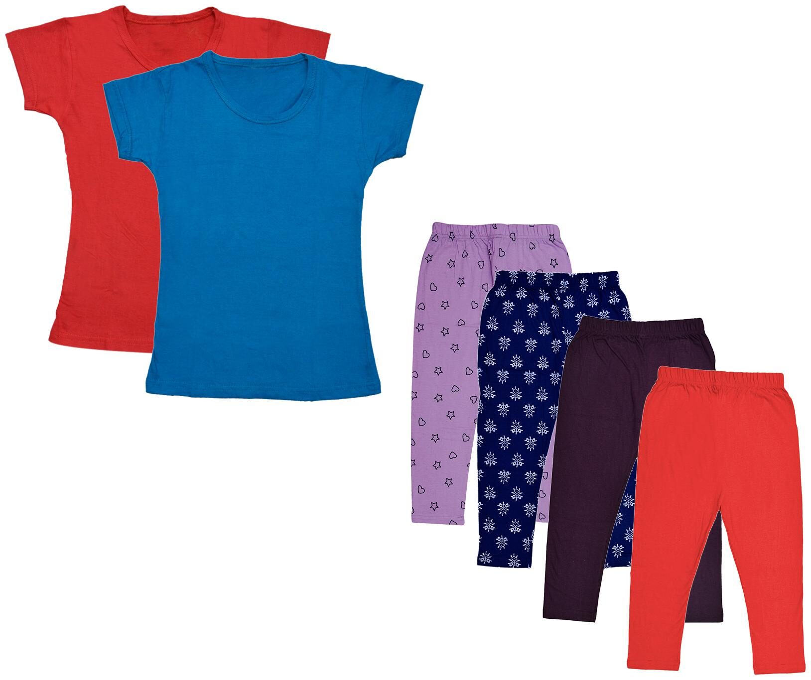 

Kavya Girl Cotton Top Bottom Set - Multi